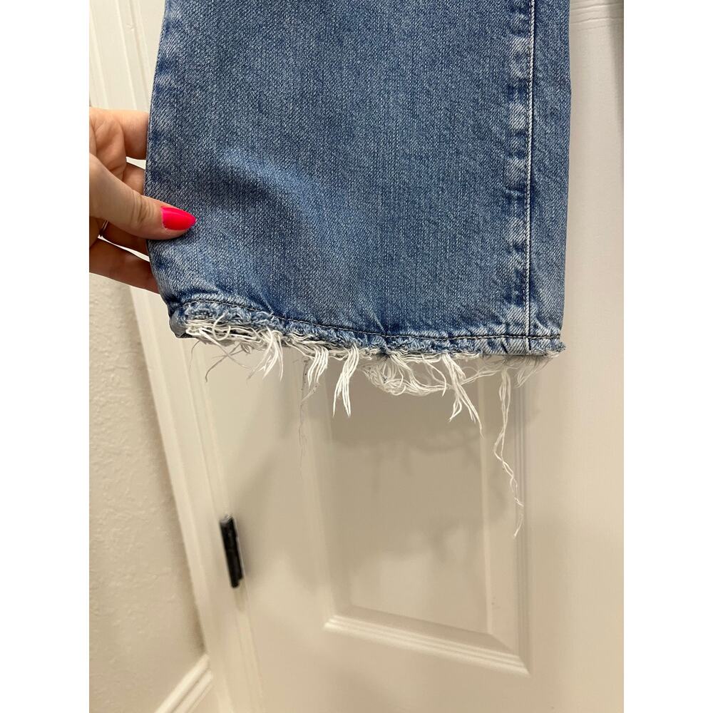 AG Adriano Goldschmied Saige Wide Leg Crop Size 24 High Rise Light Blue Wash 26" - Picture 6 of 15